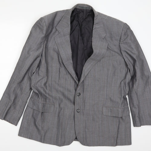 St Michael Mens Grey Check  Jacket Suit Jacket Size 46
