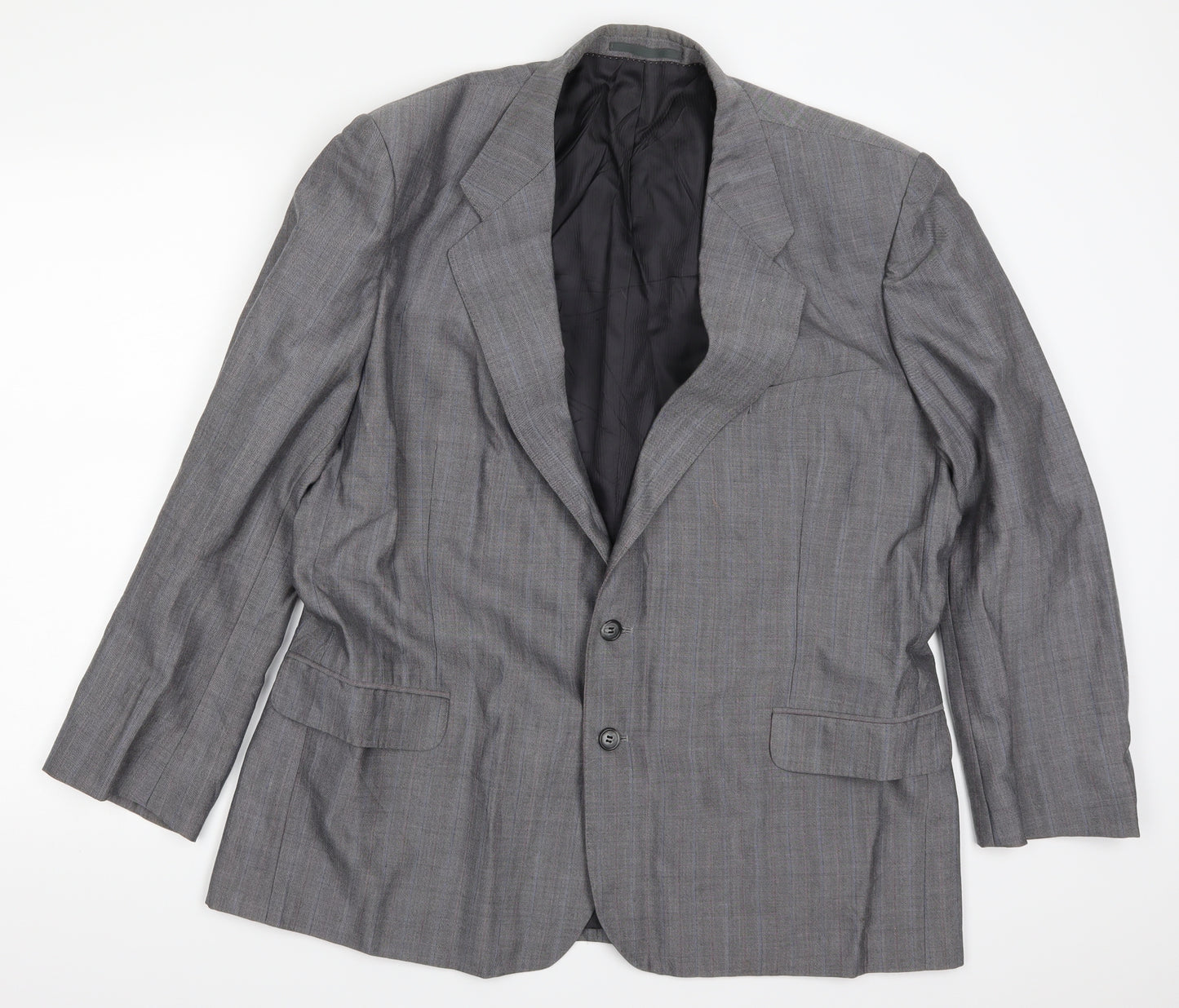 St Michael Mens Grey Check  Jacket Suit Jacket Size 46