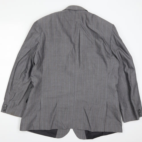 St Michael Mens Grey Check  Jacket Suit Jacket Size 46