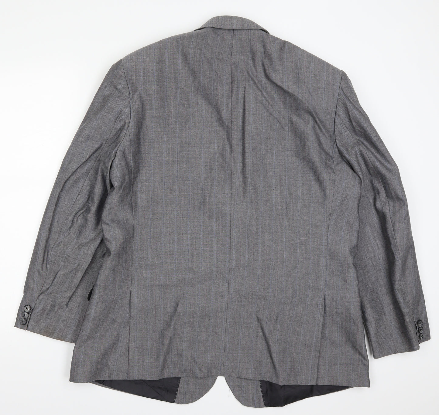 St Michael Mens Grey Check  Jacket Suit Jacket Size 46