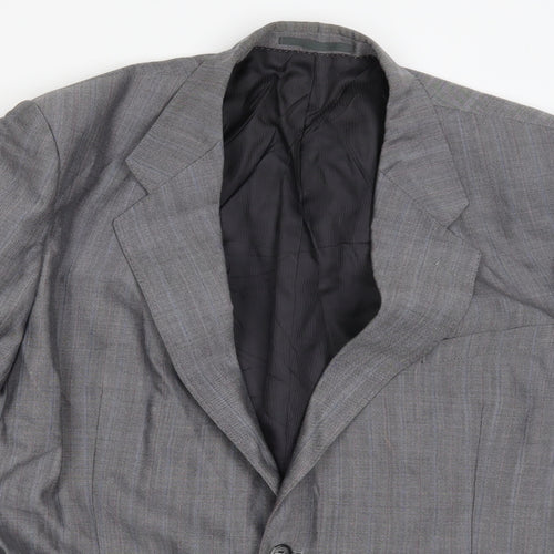 St Michael Mens Grey Check  Jacket Suit Jacket Size 46