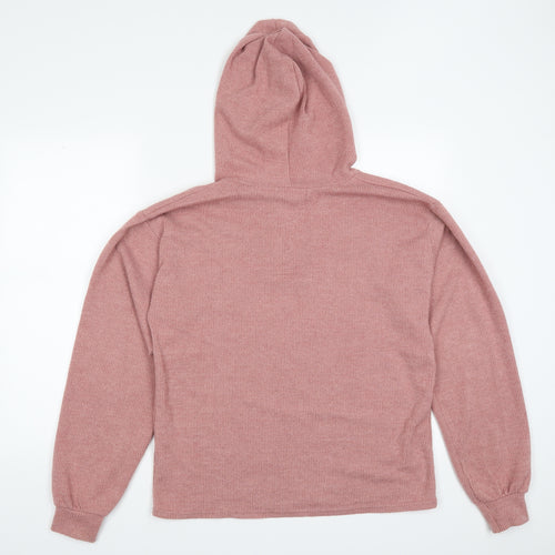 In the Style Womens Pink   Pullover Hoodie Size 8