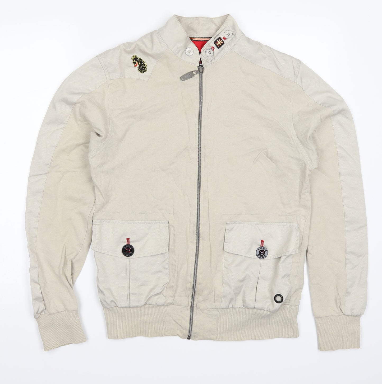 United Kingdom of Luke Mens Beige   Jacket  Size M