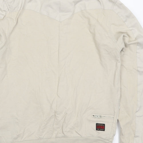 United Kingdom of Luke Mens Beige   Jacket  Size M