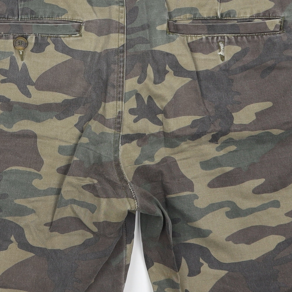 ASOS Mens Green Camouflage  Bermuda Shorts Size 32