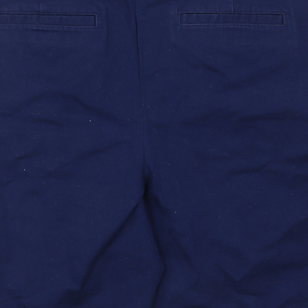Lands End Womens Blue  Denim Bermuda Shorts Size 16