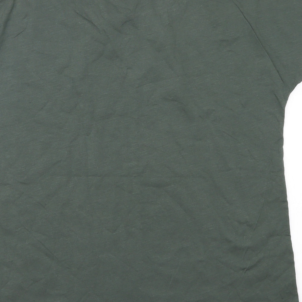 NEXT Womens Green Animal Print  Basic T-Shirt Size 12