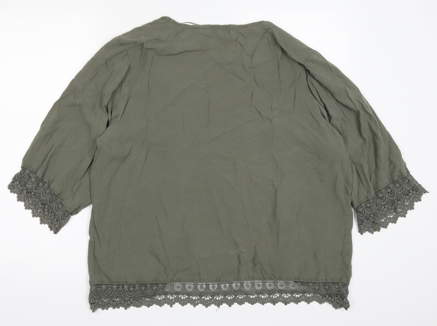 Papaya Womens Green   Cardigan Jumper Size M