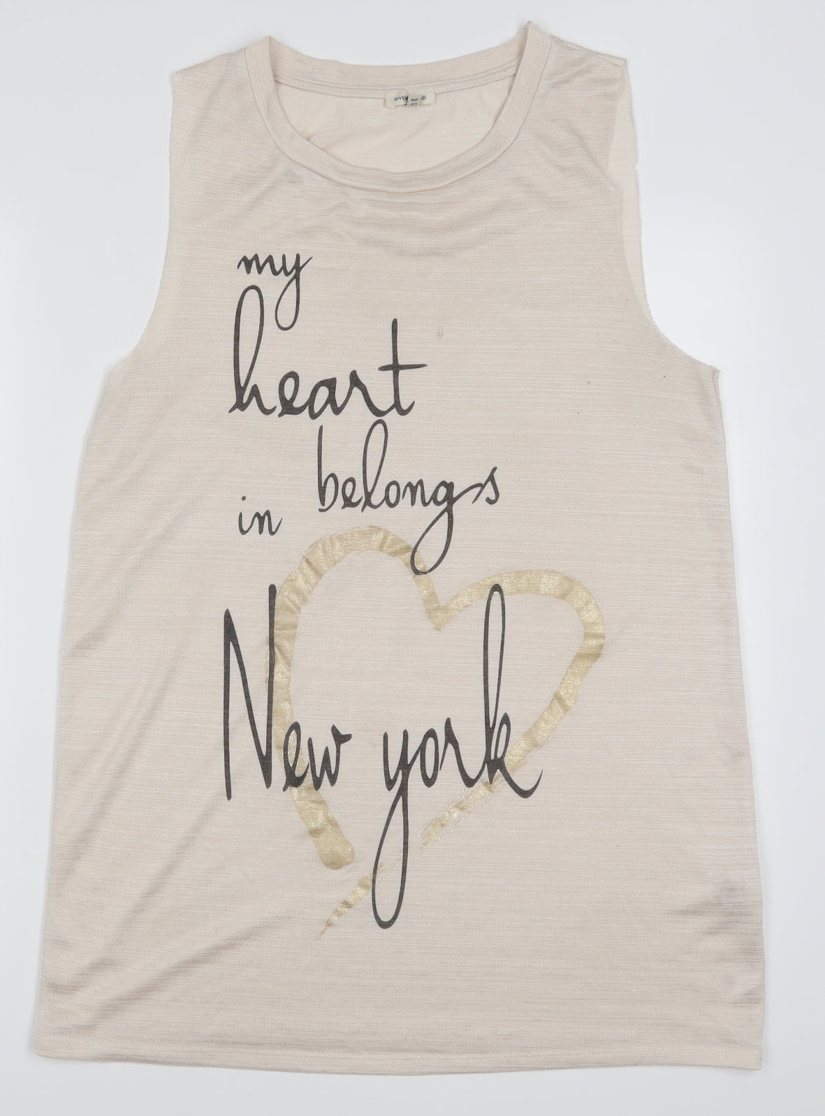 River Island Womens Pink   Basic Tank Size 14  - My Heart Belongs in New York