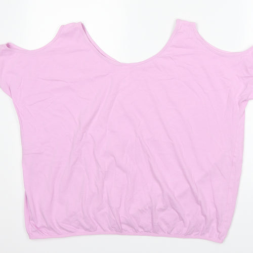 B&C Womens Pink   Basic T-Shirt Size 16