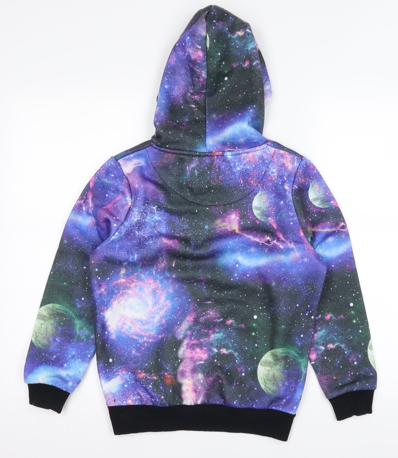 DFVD Boys Purple   Pullover Hoodie Size 11-12 Years  - Galaxy Print