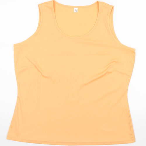 Preworn Womens Orange   Basic Tank Size 16
