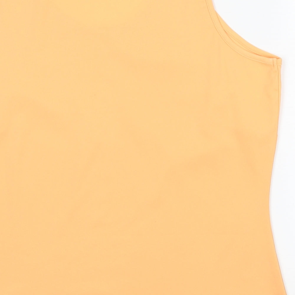 Preworn Womens Orange   Basic Tank Size 16