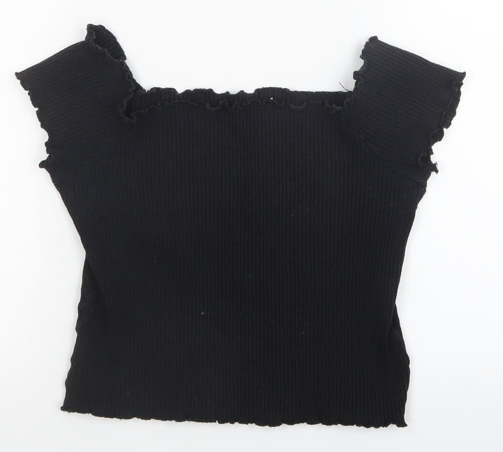 Preworn Womens Black   Basic T-Shirt Size S