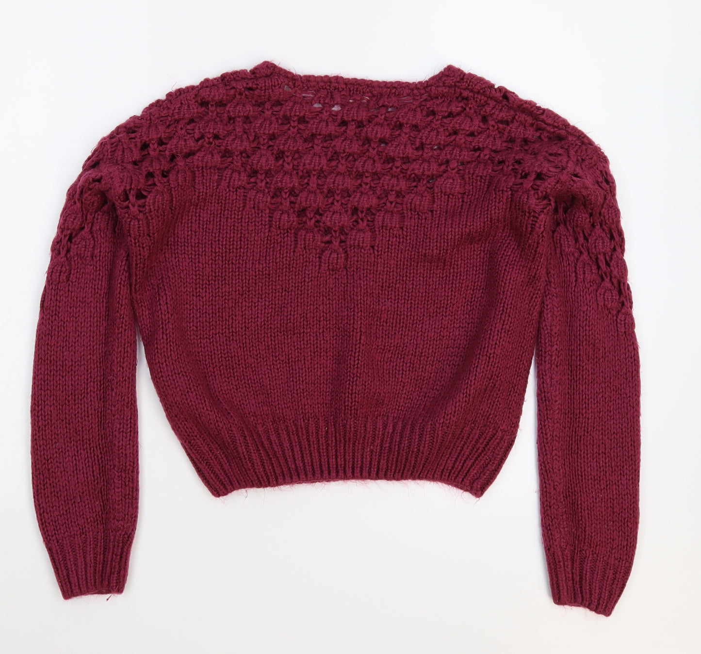 New Look Womens Pink  Knit Pullover Jumper Size 8