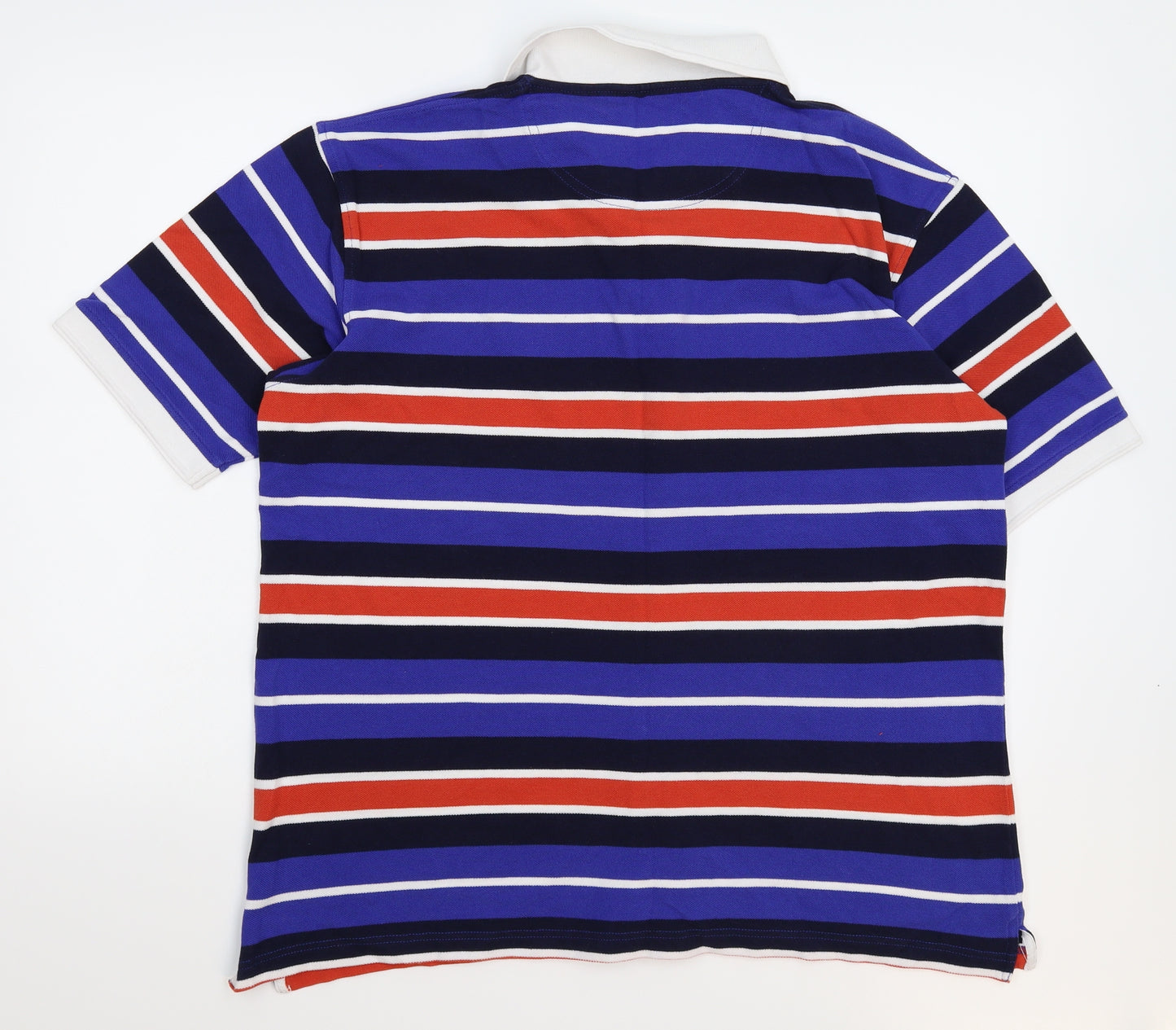 Cotton Traders Mens Multicoloured Striped   Polo Size XL
