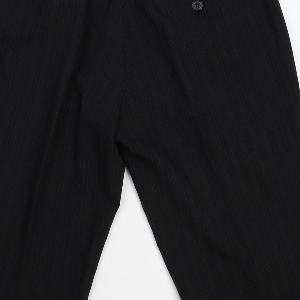 Mexx Womens Black Striped  Chino Shorts Size 12