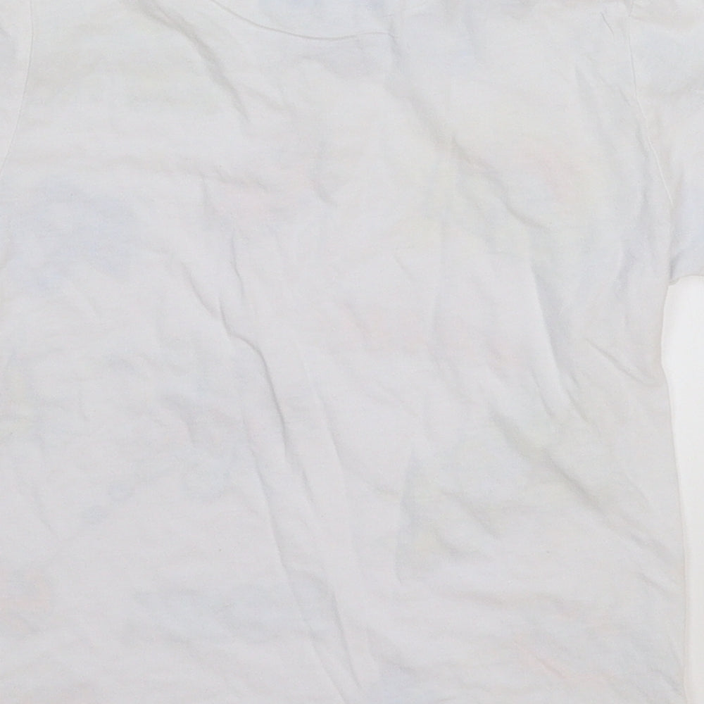 Rebel Boys White   Basic T-Shirt Size 4-5 Years