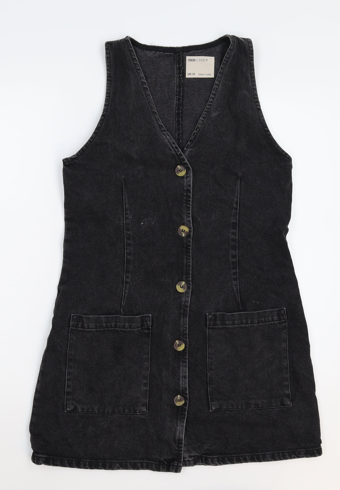 ASOS Womens Black  Denim Mini  Size 10