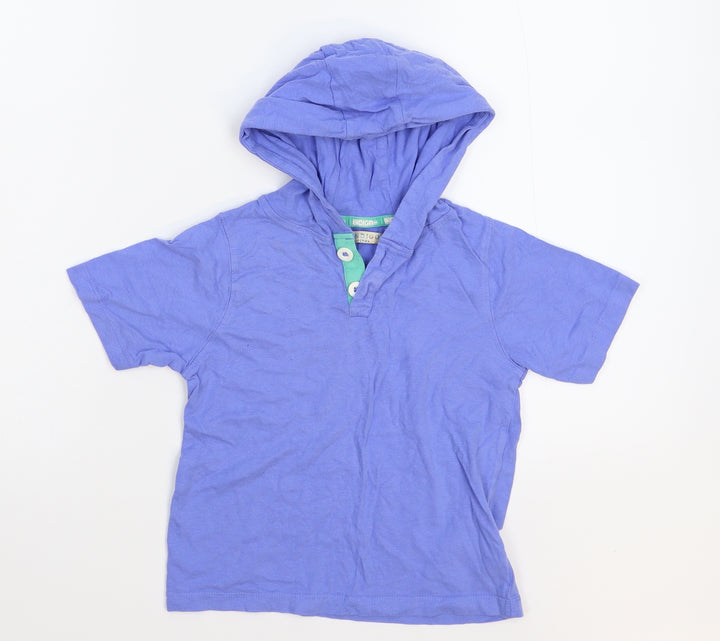 Marks and Spencer Boys Blue Pullover Hoodie Size 4-5 Years