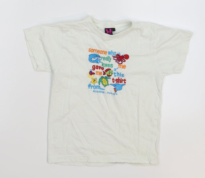 Roly Boys White Basic T-Shirt Size 4 Years