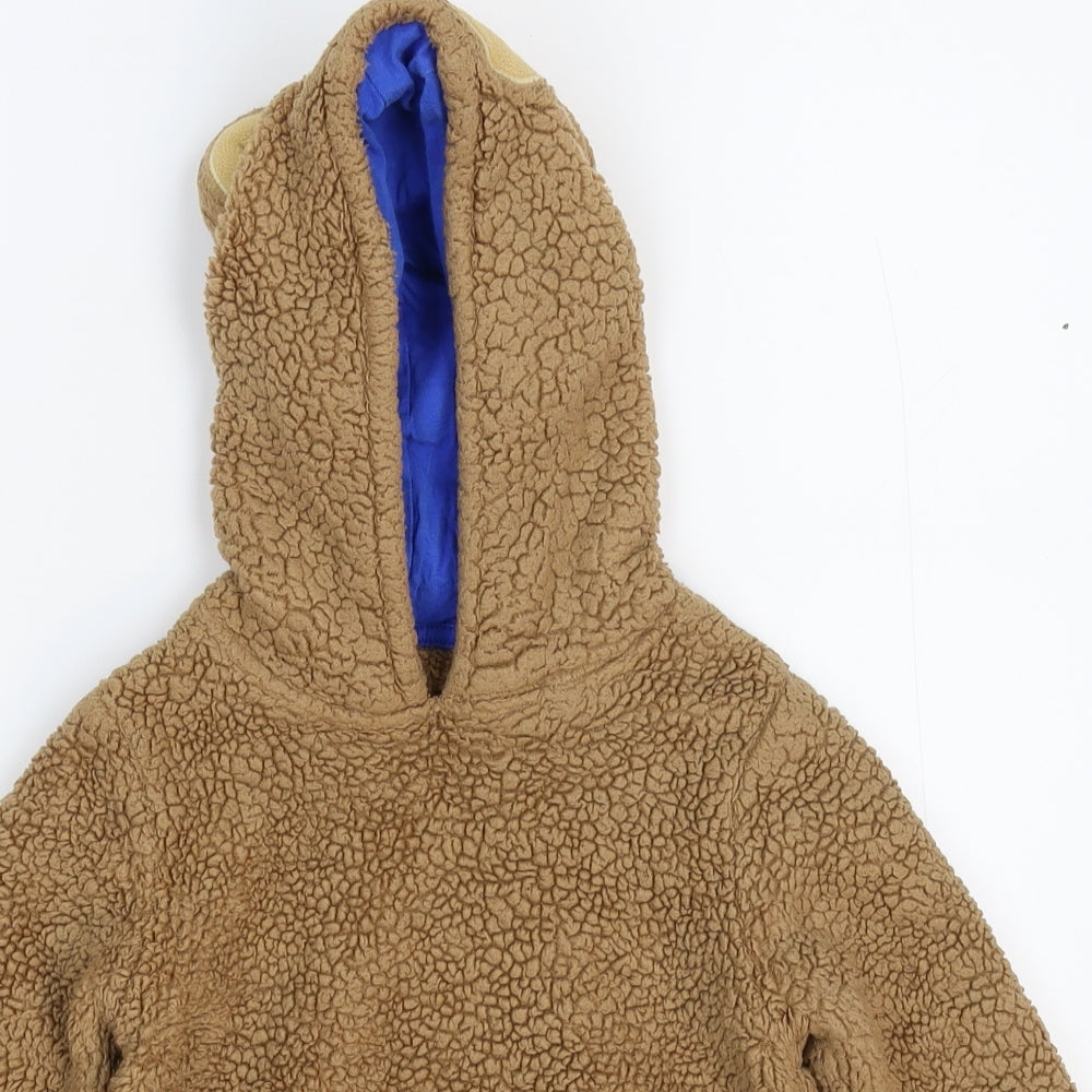 George Boys Grey  Fleece Pullover Hoodie Size 6-7 Years