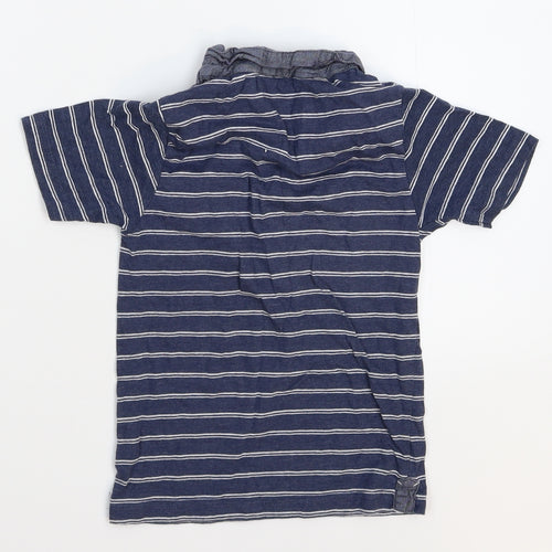 Rebel Boys Blue Striped  Basic Polo Size 4-5 Years