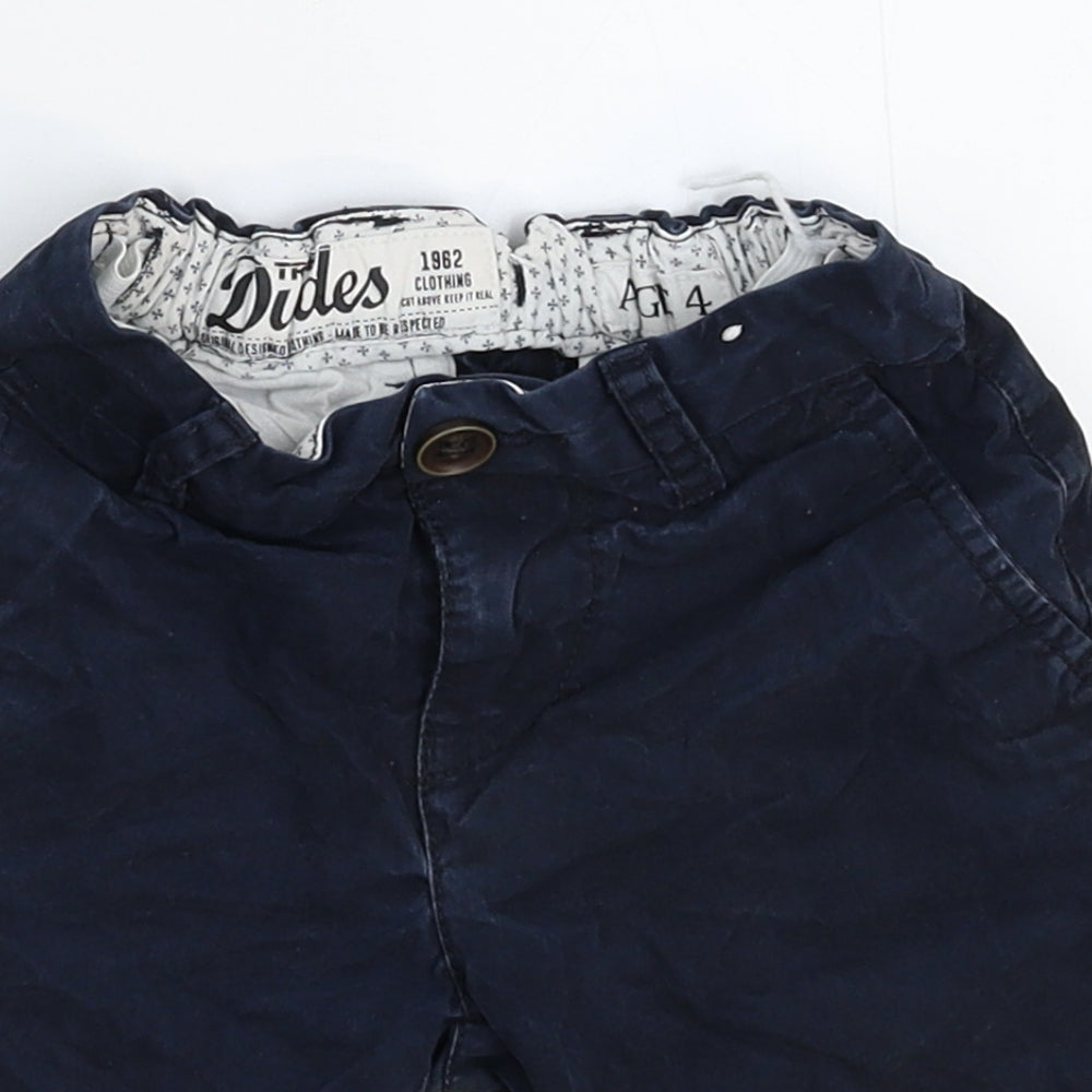 Matalan Boys Blue   Chino Shorts Size 4 Years