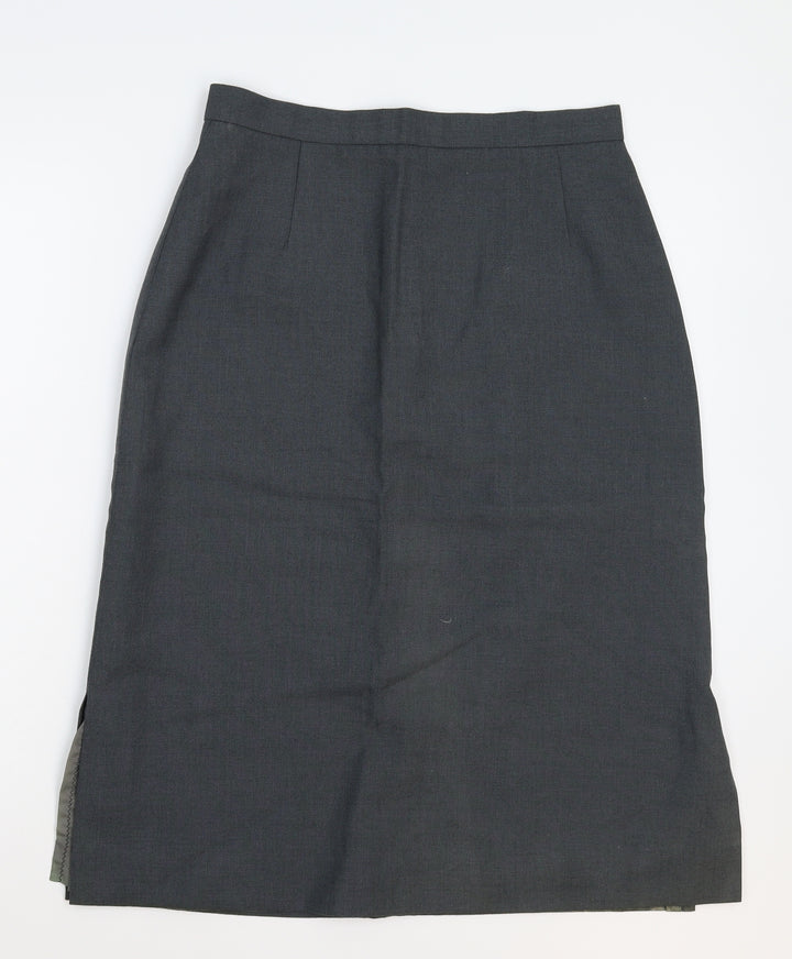 Preworn Womens Grey   Straight & Pencil Skirt Size 30 in
