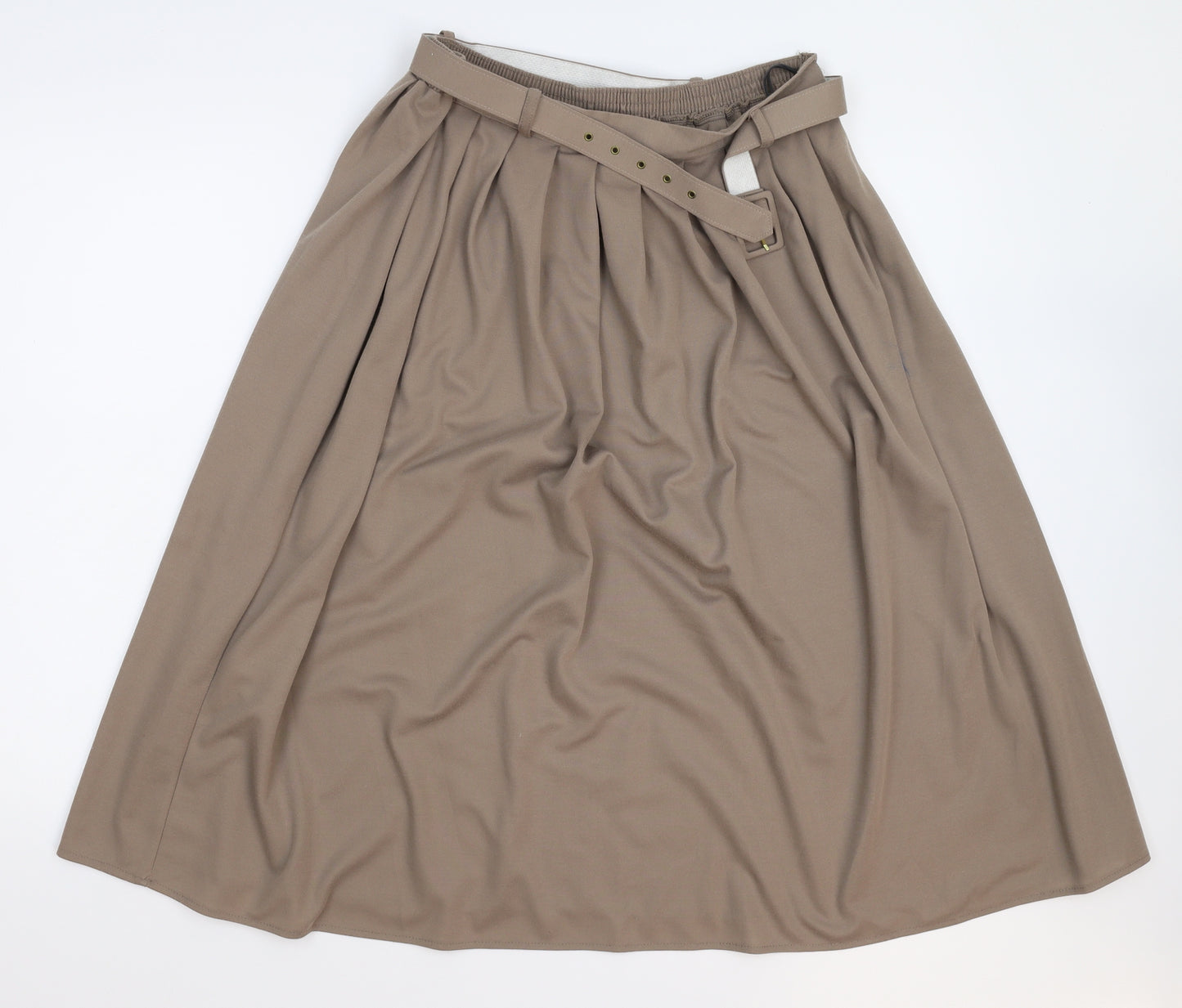 Classic Woman Womens Grey   Flare Skirt Size 16