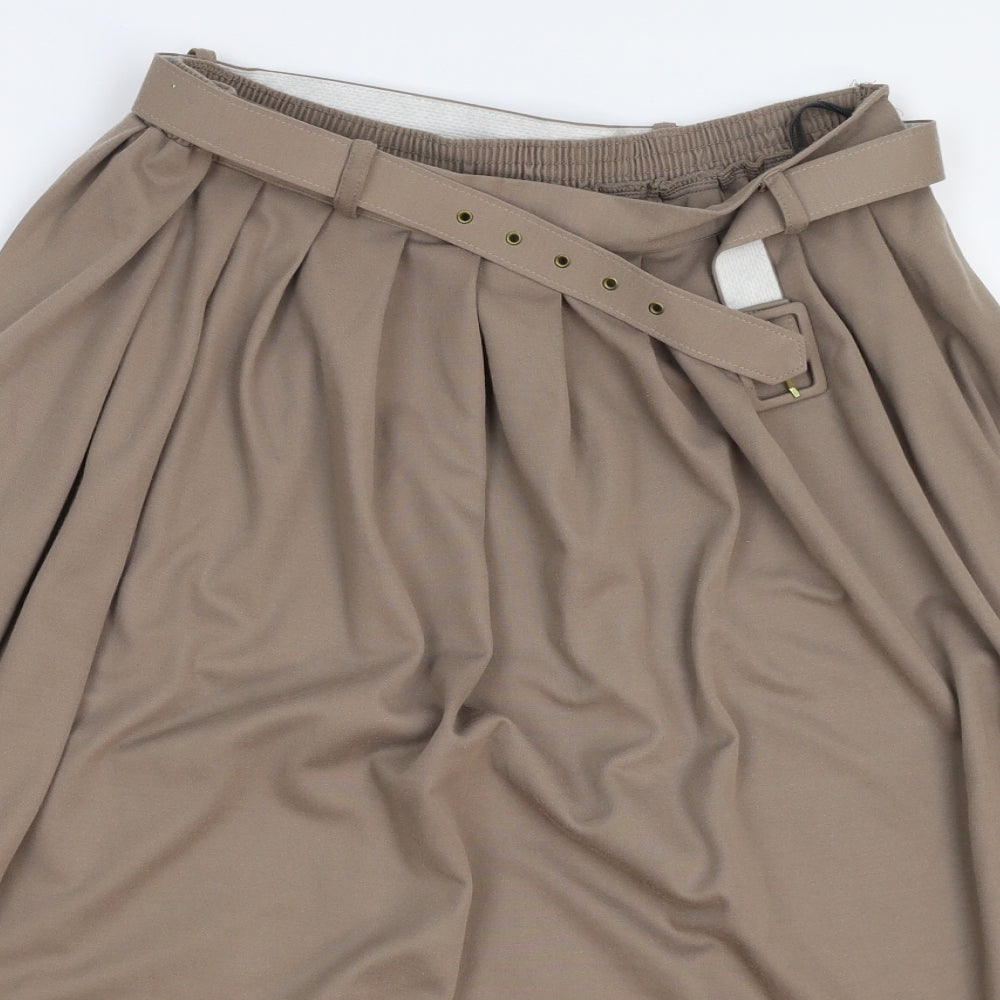 Classic Woman Womens Grey   Flare Skirt Size 16