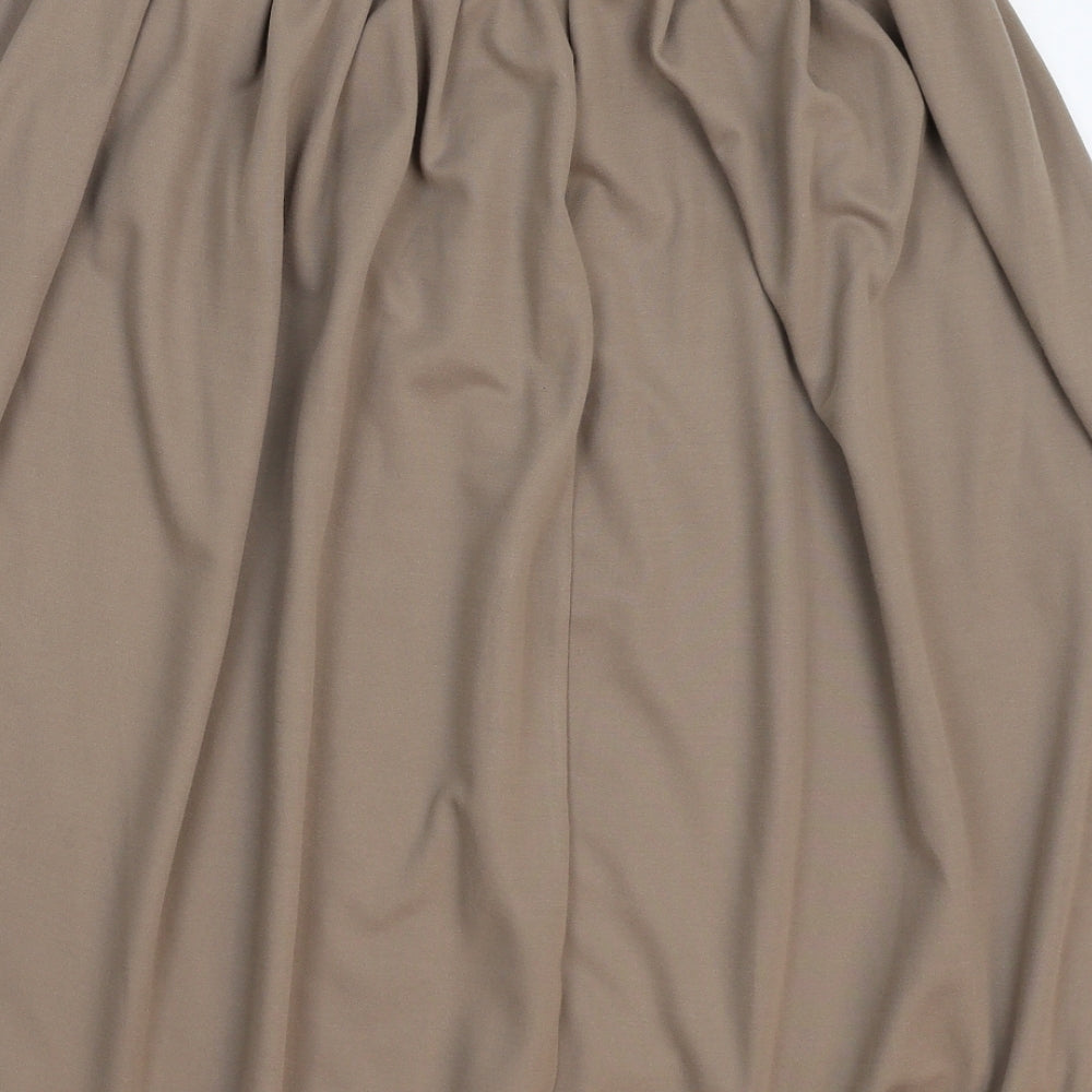 Classic Woman Womens Grey   Flare Skirt Size 16