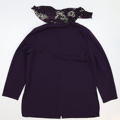 Bonmarché Womens Purple   Jacket Blazer Size 16