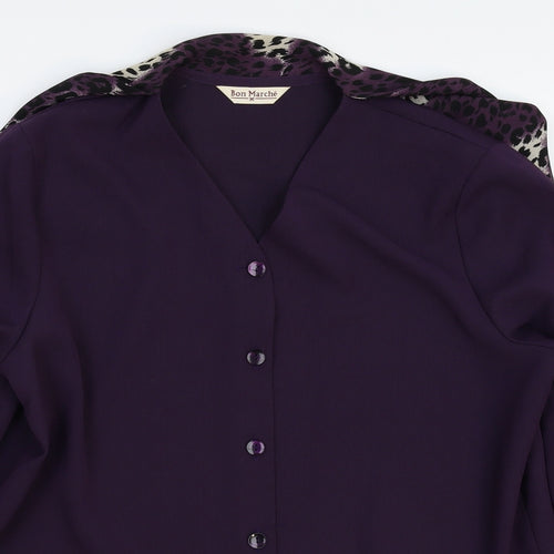 Bonmarché Womens Purple   Jacket Blazer Size 16