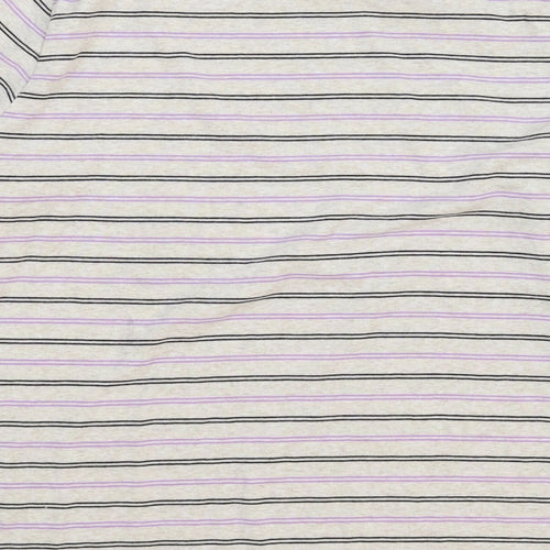 Preworn Womens Grey Striped  Pullover Jumper Size 2XL