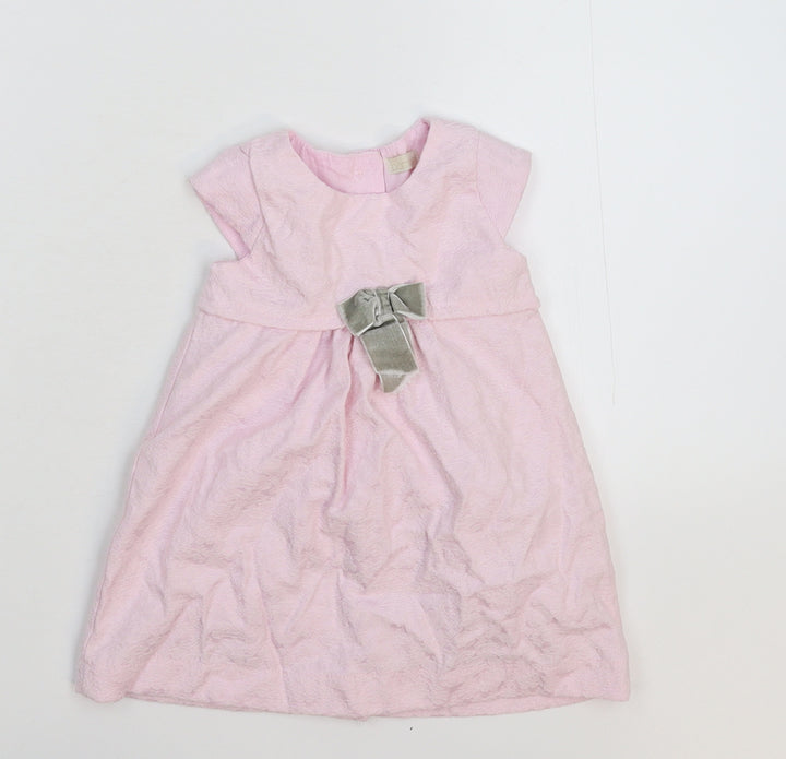Bambini Girls Pink   Fit & Flare  Size 6-9 Months