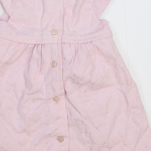 Bambini Girls Pink   Fit & Flare  Size 6-9 Months