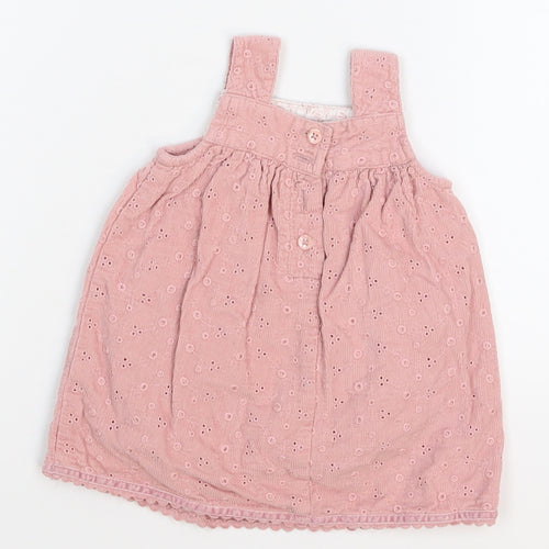 Monsoon Girls Pink   Pinafore/Dungaree Dress  Size 0-3 Months