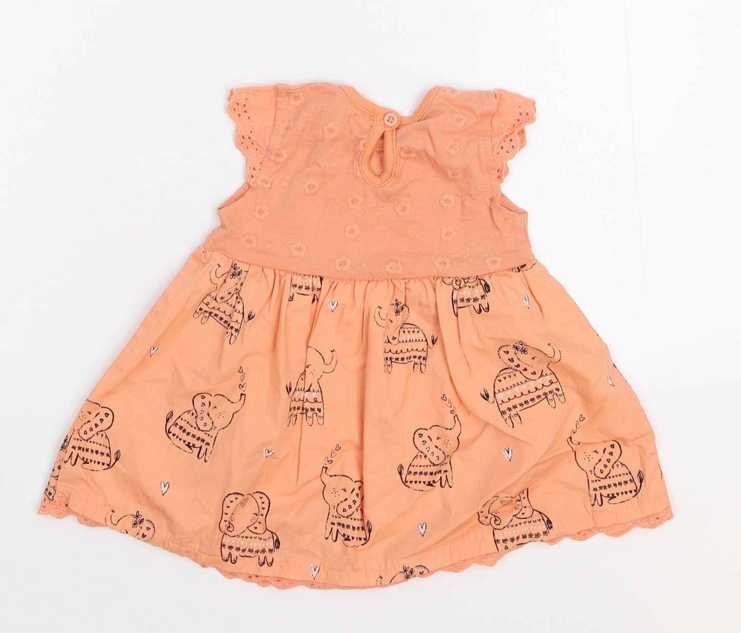George Girls Orange   Fit & Flare  Size 3-6 Months