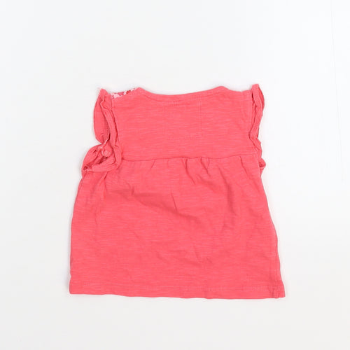 TU Girls Pink   Basic T-Shirt Size 3-6 Months