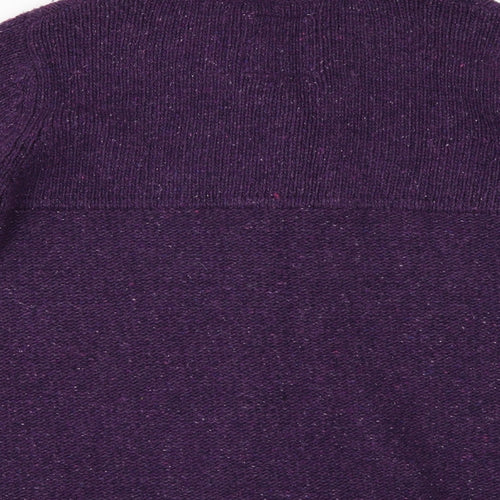 wosley Womens Purple   Cape Jumper Size 12  - Elbow Patches