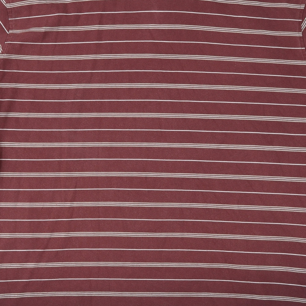 Dunnes Stores Mens Brown Striped   Polo Size XL