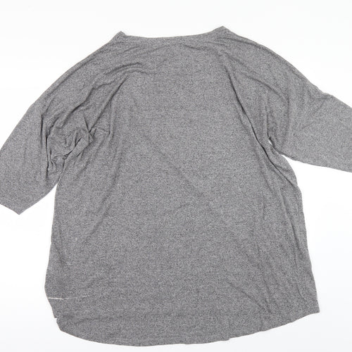 Papaya Womens Grey   Basic T-Shirt Size L