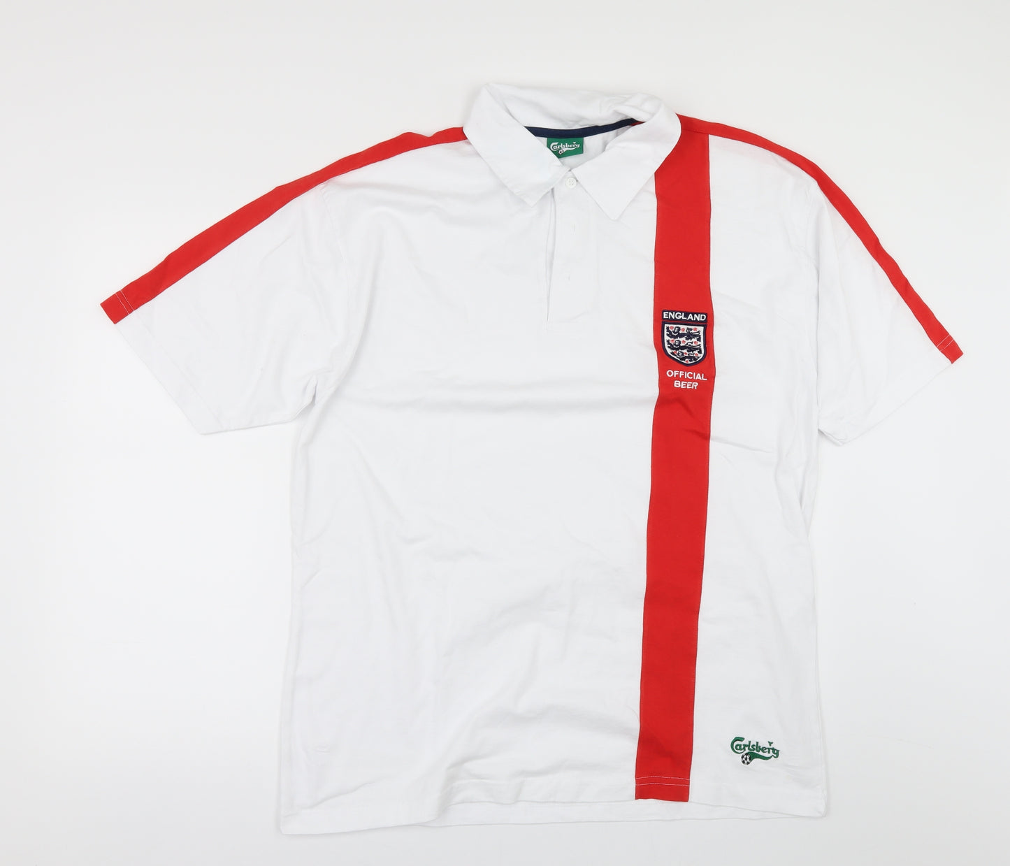 Carlsberg Mens White    Polo One Size  - ENGLAND