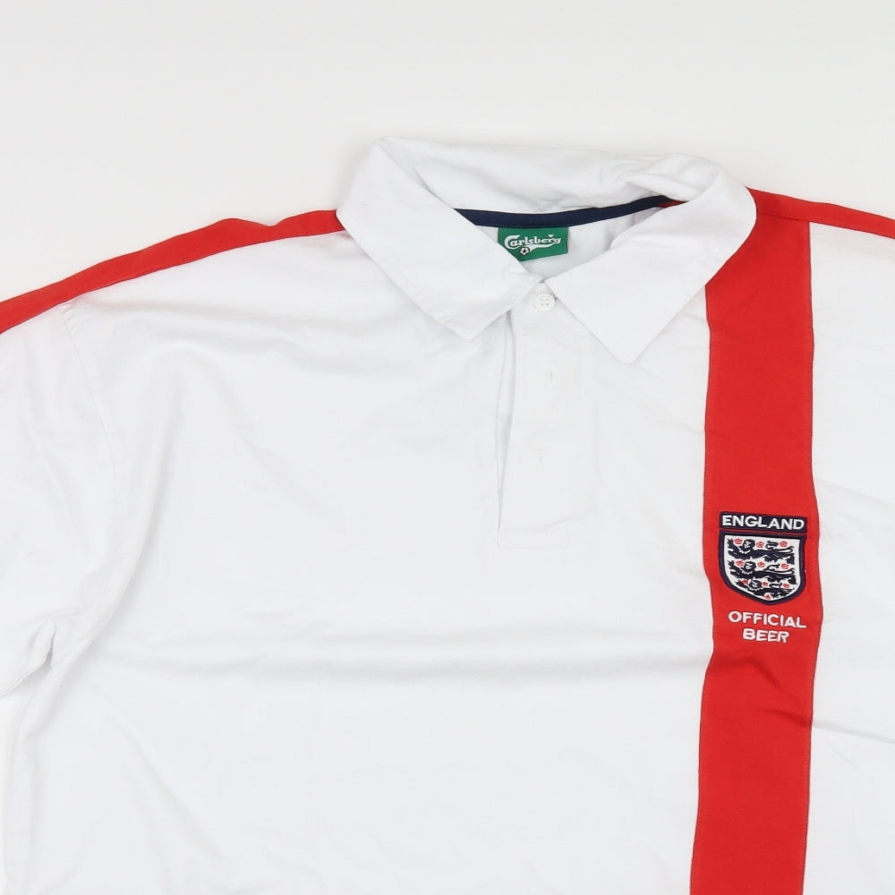 Carlsberg Mens White    Polo One Size  - ENGLAND