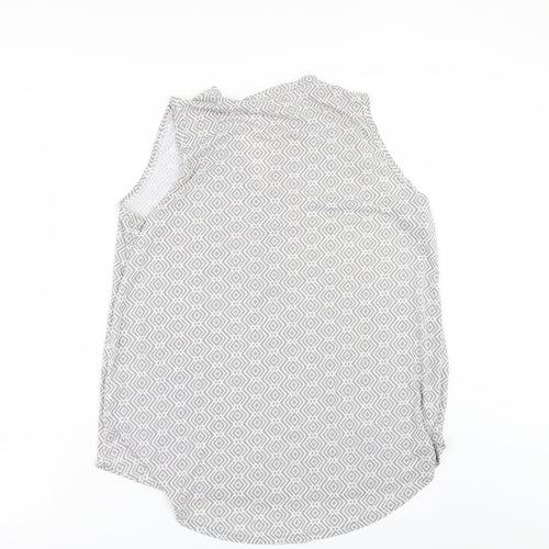 Primark Womens Grey Geometric  Basic T-Shirt One Size