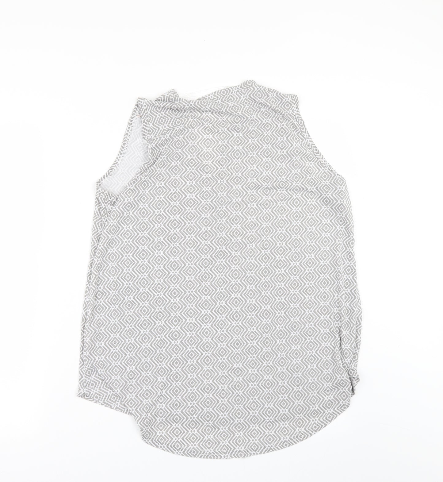 Primark Womens Grey Geometric  Basic T-Shirt One Size