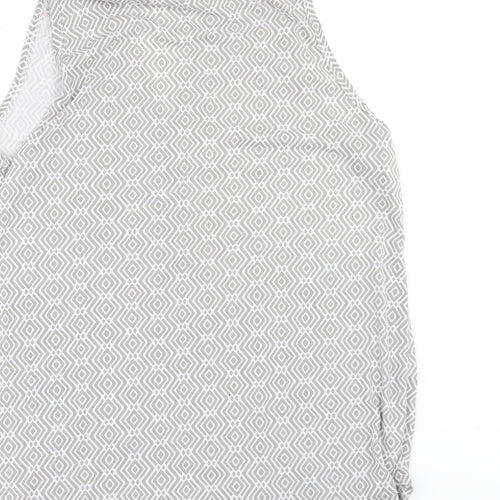Primark Womens Grey Geometric  Basic T-Shirt One Size
