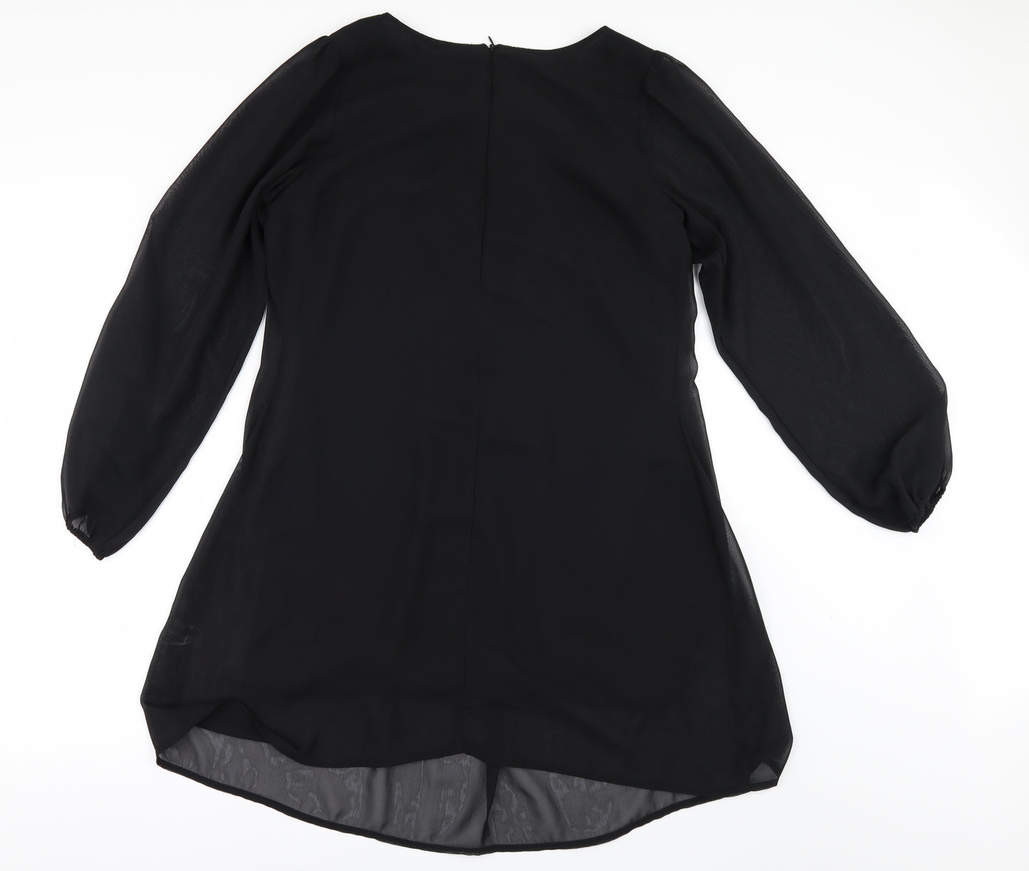 New Look Womens Beige  Chiffon A-Line  Size 14