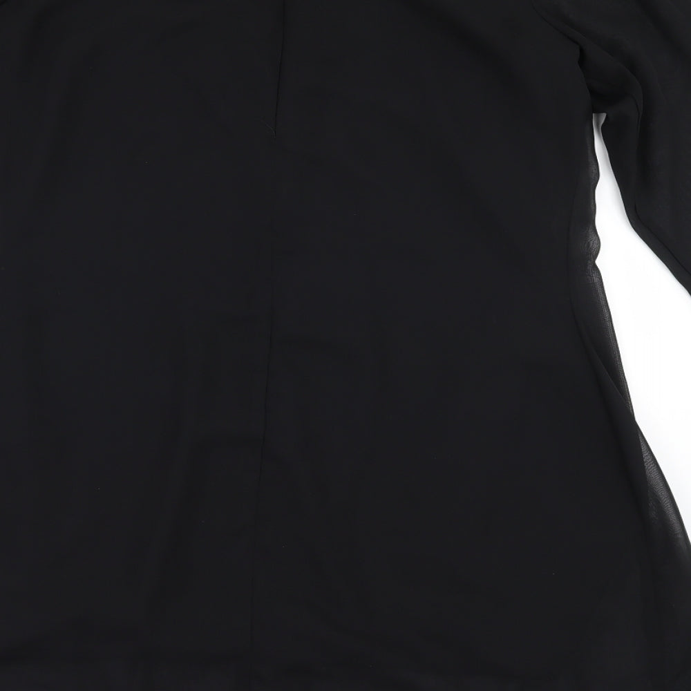 New Look Womens Beige  Chiffon A-Line  Size 14